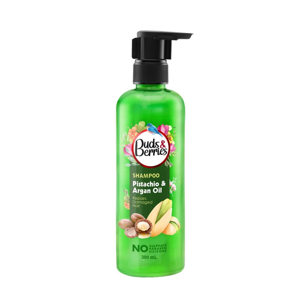 Buds & Berries Pistachio And Argan Oil Shampoo (300ml) - Buds & Berries