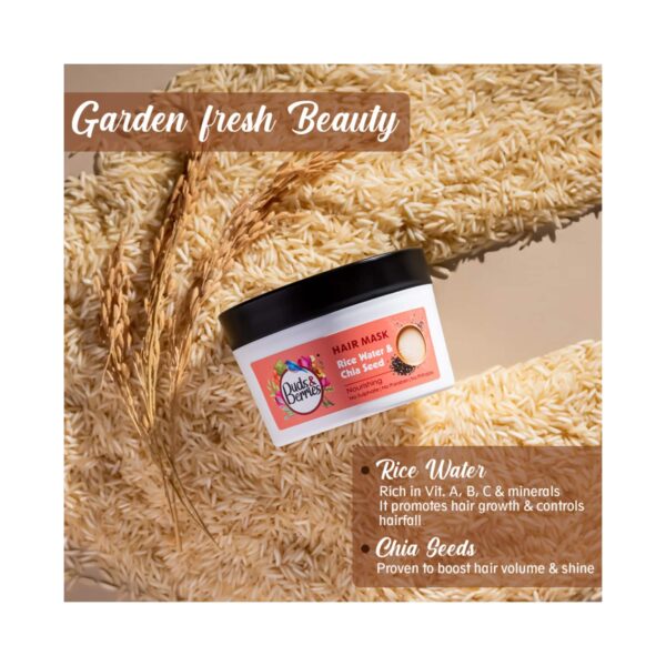 Buds & Berries Rice Water And Chia Seed Hair Mask (200ml) - Buds & Berries