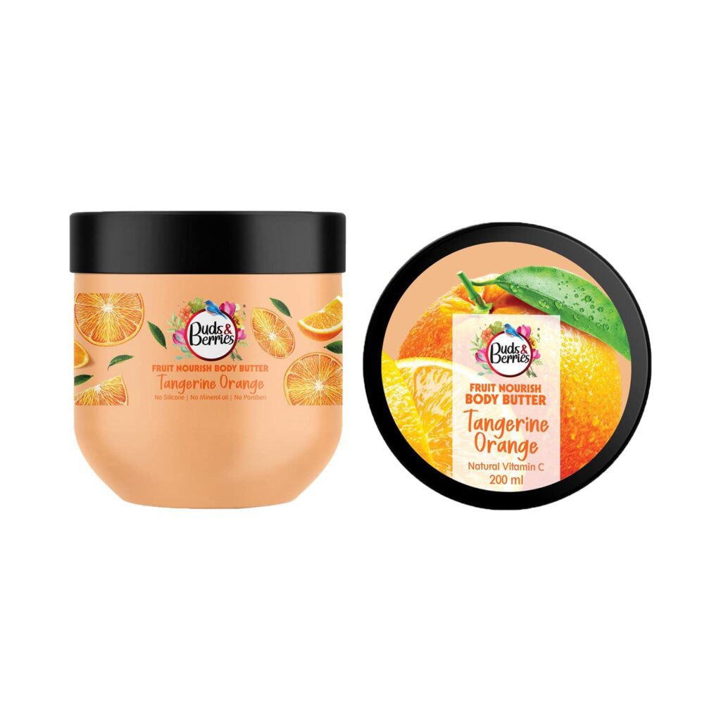 Buds & Berries Tangerine Orange Body Butter (200ml) - Buds & Berries