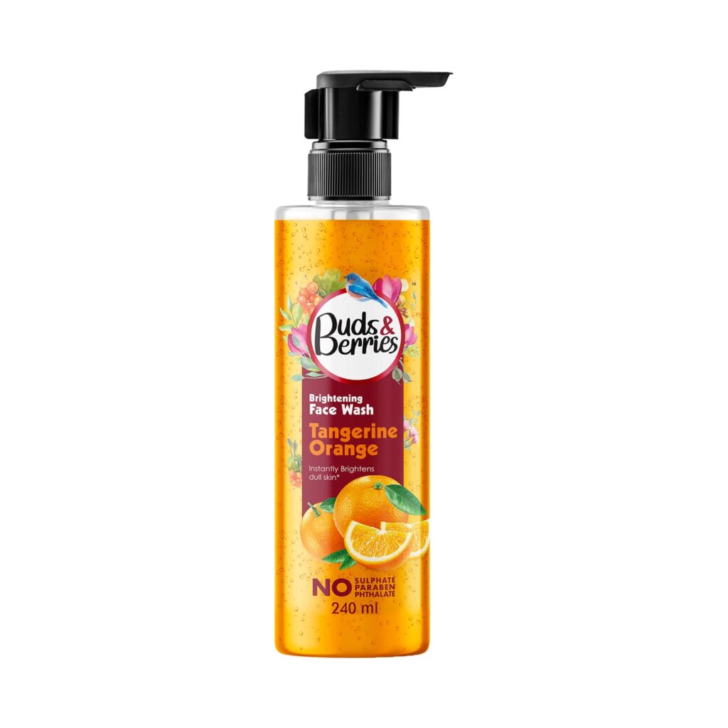 Buds & Berries Tangerine Orange Face Wash (240ml) - Buds & Berries