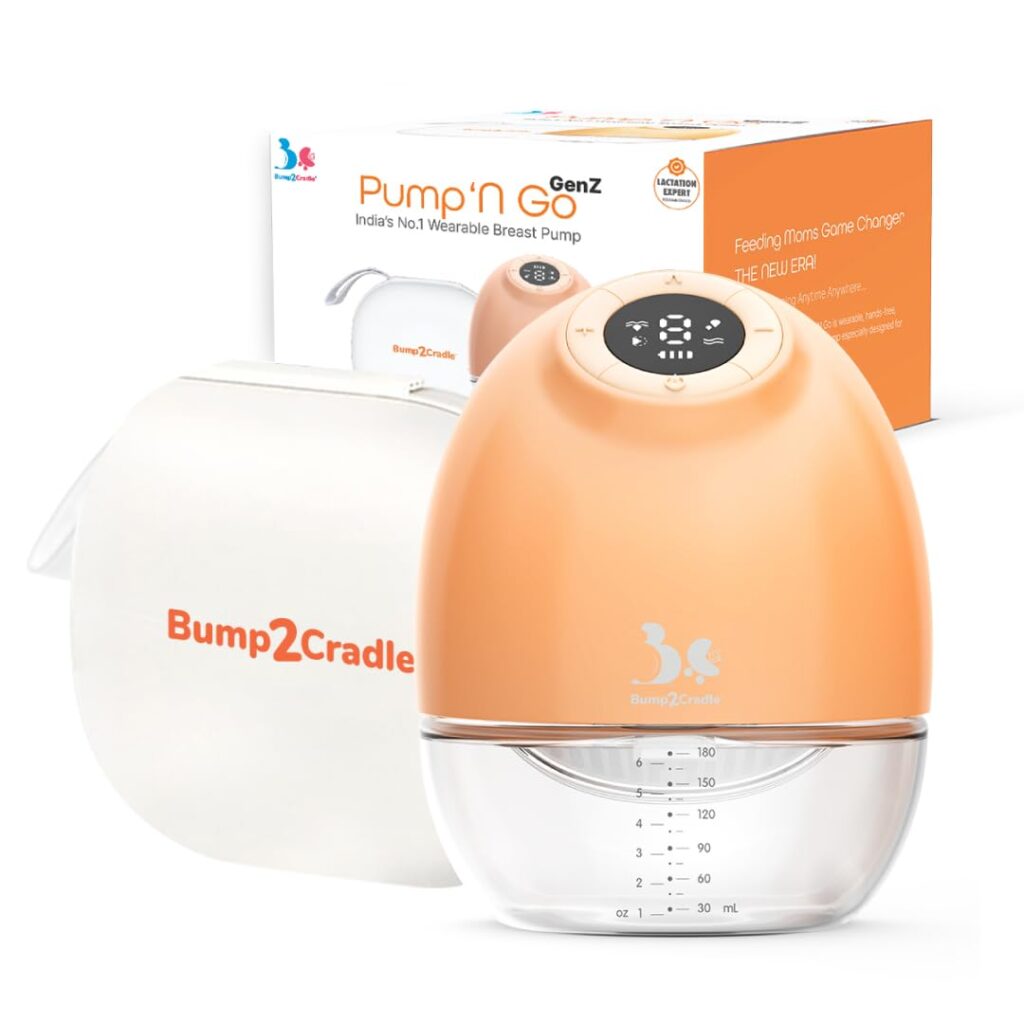 Bump2Cradle | ISO 9001:2015 Certified| No 1 Brand by Doctors and Lactation Experts |Automatic Nipple Corrector Patented Technology -Pump N Go Pro|Model: (B2C 117/Pro) Electric...