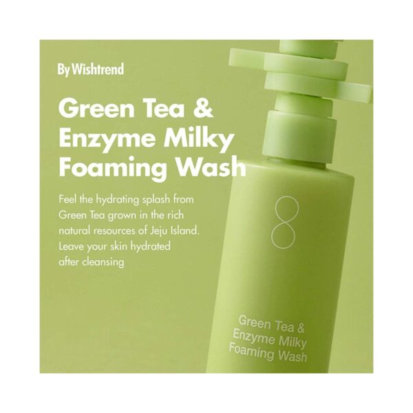 By Wishtrend Green Tea & Enzyme Milky Foaming Wash (140ml) - By Wishtrend