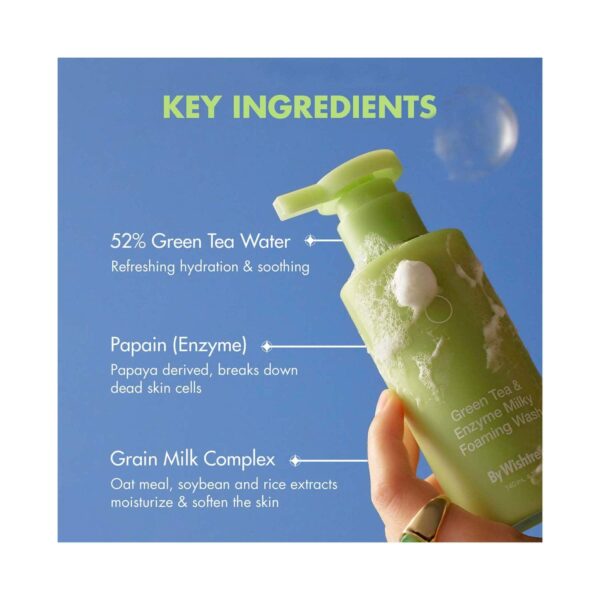 By Wishtrend Green Tea & Enzyme Milky Foaming Wash (140ml) - By Wishtrend