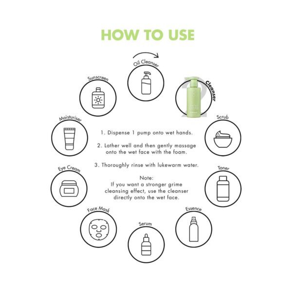 By Wishtrend Green Tea & Enzyme Milky Foaming Wash (140ml) - By Wishtrend