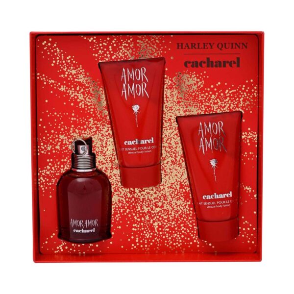 Cacharel Amor Amor Eau De Toilette & Body Lotion Gift Set (3 pcs) - Cacharel