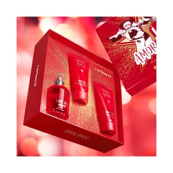 Cacharel Amor Amor Eau De Toilette & Body Lotion Gift Set (3 pcs) - Cacharel