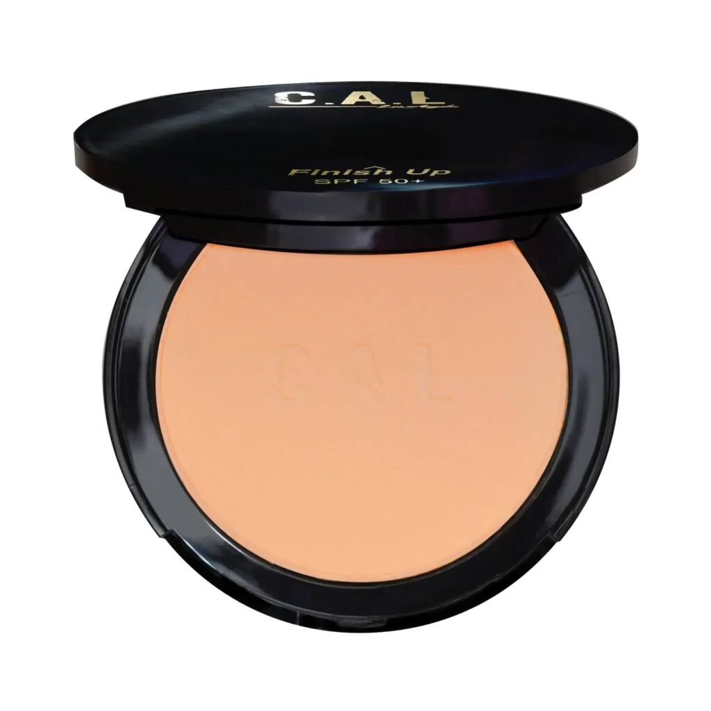 C.A.L Los Angeles Finish Up Matte Compact - Gold (12g) - C.A.L Los Angeles