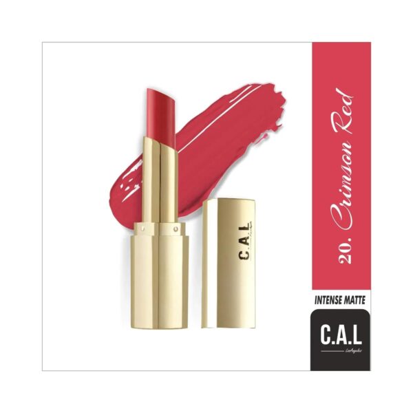 C.A.L Los Angeles Intense Matte Lipstick - Crimson Red (3.5g) - C.A.L Los Angeles
