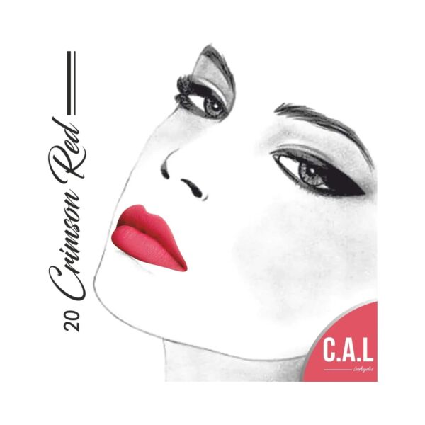 C.A.L Los Angeles Intense Matte Lipstick - Crimson Red (3.5g) - C.A.L Los Angeles