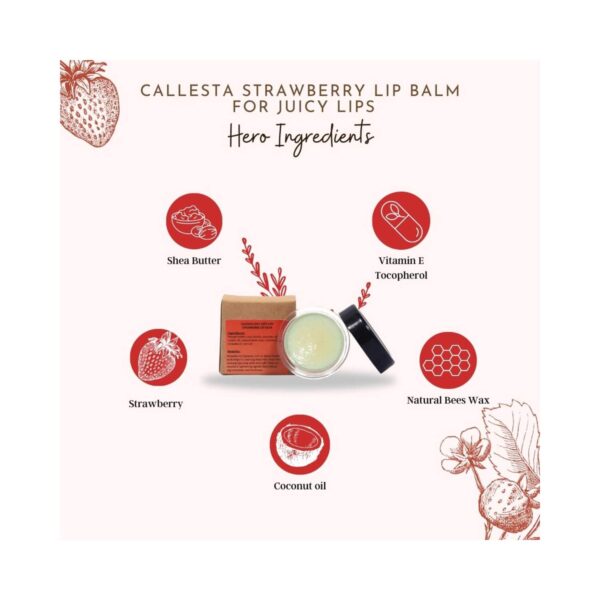 Callesta AHA Rich Strawberry Lip Balm (8g) - Callesta