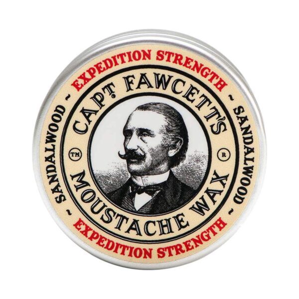 Captain Fawcett Expedition Strength Moustache Wax for Men & Private Stock Beard Oil Combo - Captain Fawcett