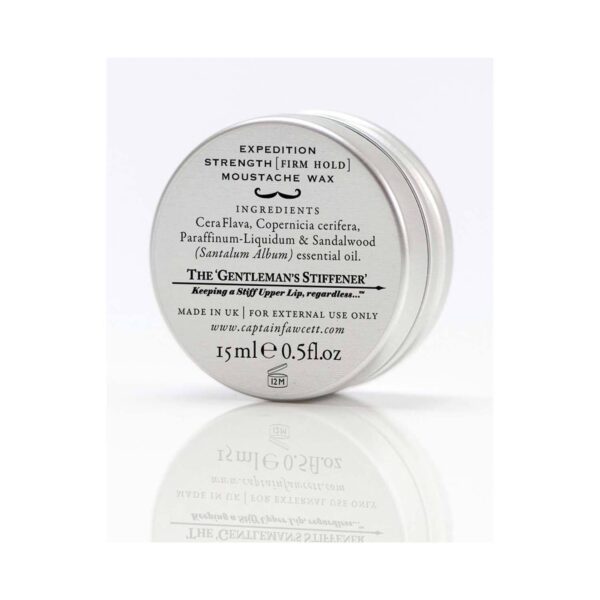 Captain Fawcett Expedition Strength Moustache Wax for Men & Private Stock Beard Oil Combo - Captain Fawcett