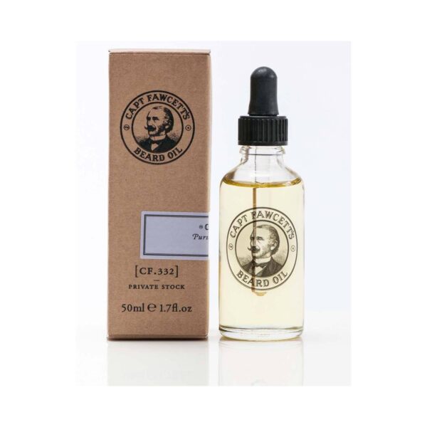 Captain Fawcett Private Stock Beard Oil (50 ml) & Private Stock Beard Balm (60 ml) Combo - Captain Fawcett