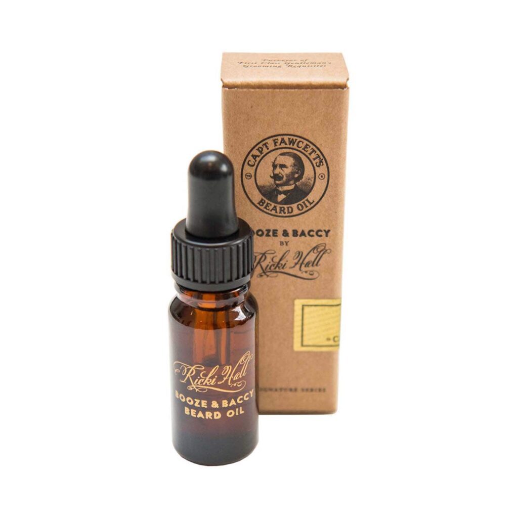 Captain Fawcett Ricki Hall's Booze & Baccy Beard Oil (10 ml) - Captain Fawcett