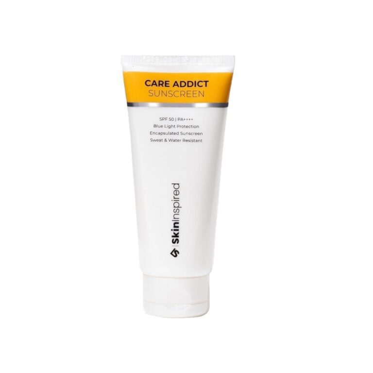 Care Addict Encapsulated Sunscreen SPF 50 For Dry Skin With Pa++++ | Broad Spectrum UV A, UV B & Blue Light Protection | Contains Ceramides & Hyaluronic Acid | No White Cast |...