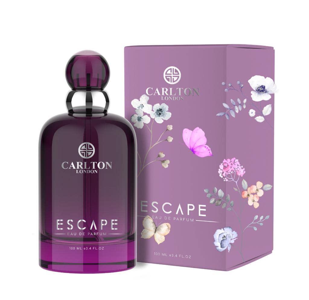 Carlton London Escape Perfume 100ml | Eau de Parfum for Women | Premium Long-Lasting Luxury Fragrance | Floral Fragrance | Best gift for women | Perfect for Gifting Girlfriend,...