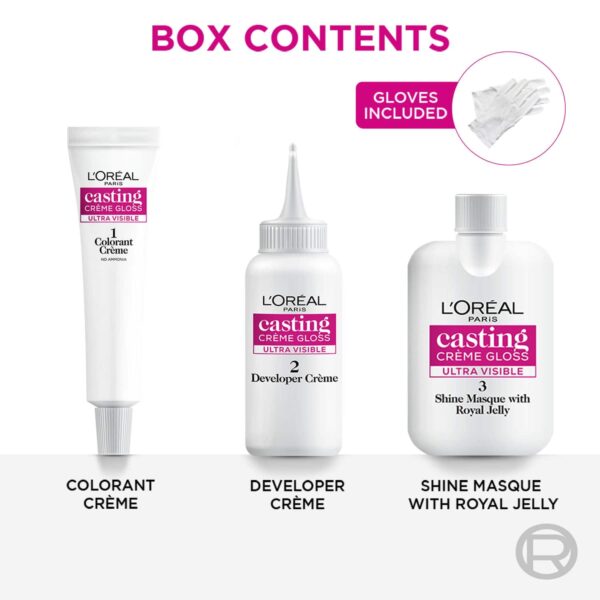 Casting Creme Gloss Hair Color 665 Raspberry (87.5 g + 72 ml) - L'Oreal Paris