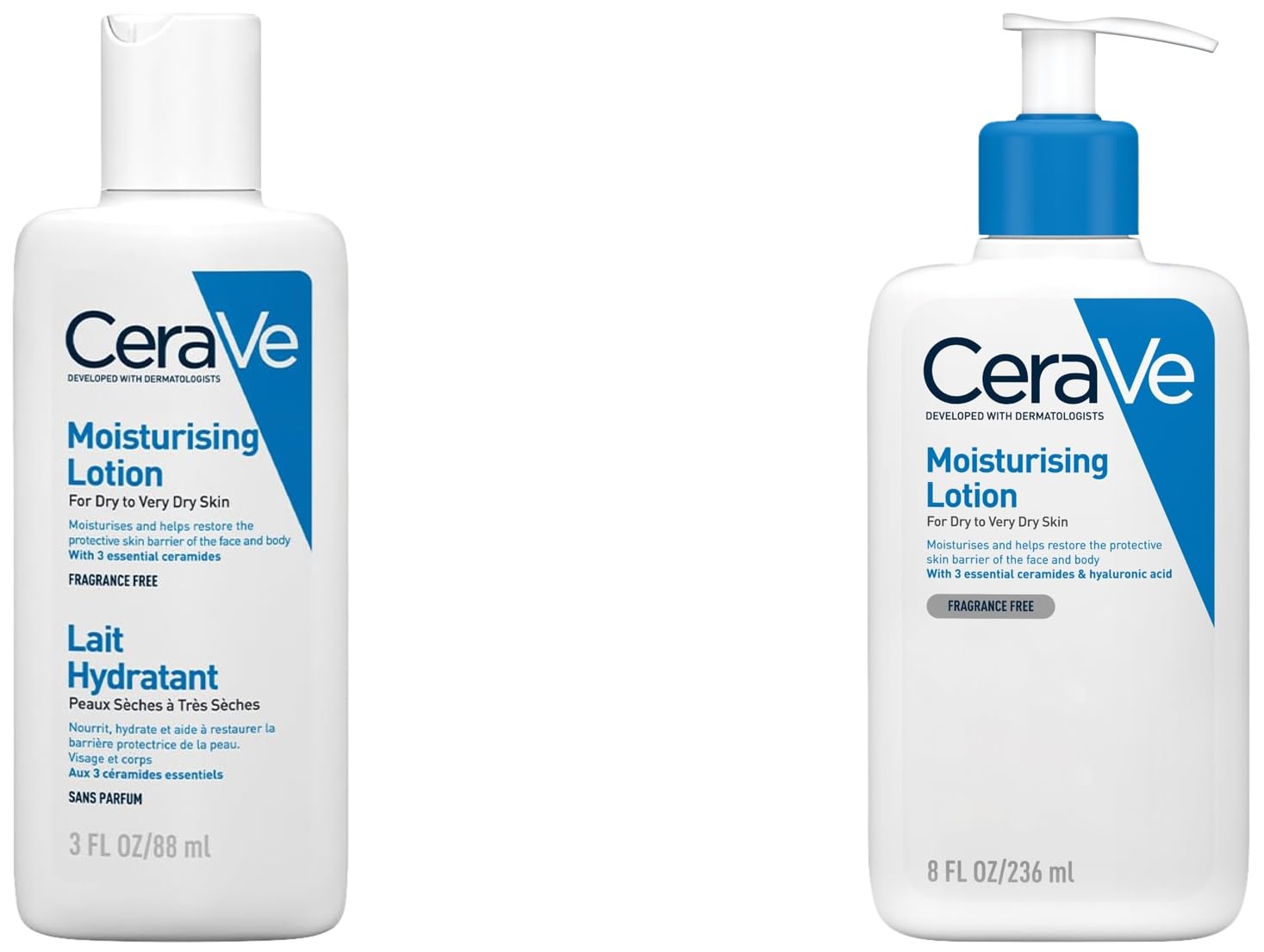 CeraVe Moisturizing Lotion For Dry Skin (236ml) - Formulated With 3 Essential Ceramides And Hyaluro,CeraVe Moisturizing Lotion For Dry Skin (88ml) - Formulated With 3 Essential...