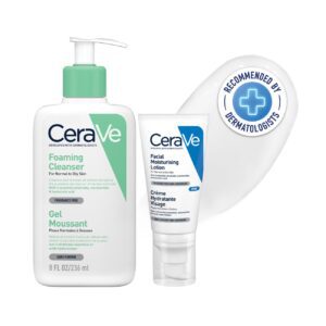 CeraVe Night time Skincare Combo | Foaming Cleanser 236 ml & PM Moisturizer 52 ml