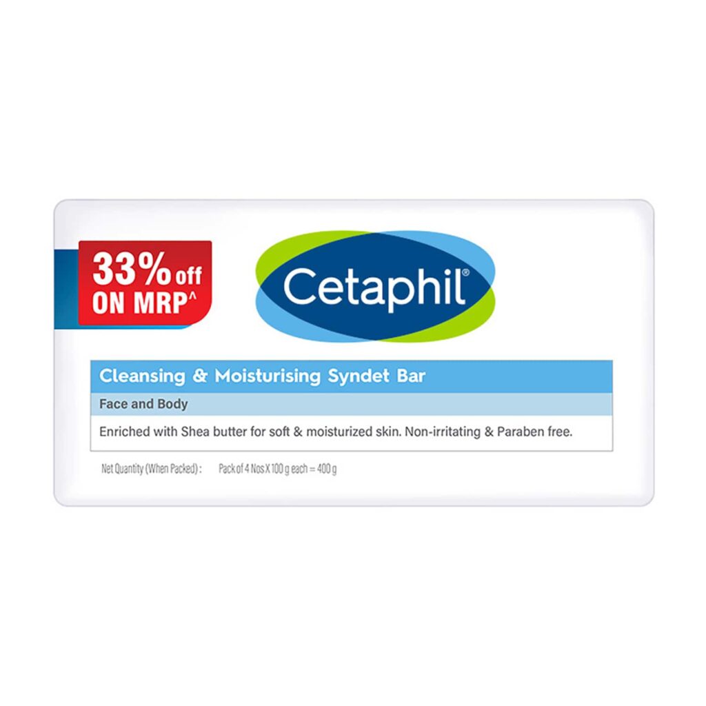 Cetaphil Cleansing Moisturizing Syndet Bar (4 pcs) - Cetaphil