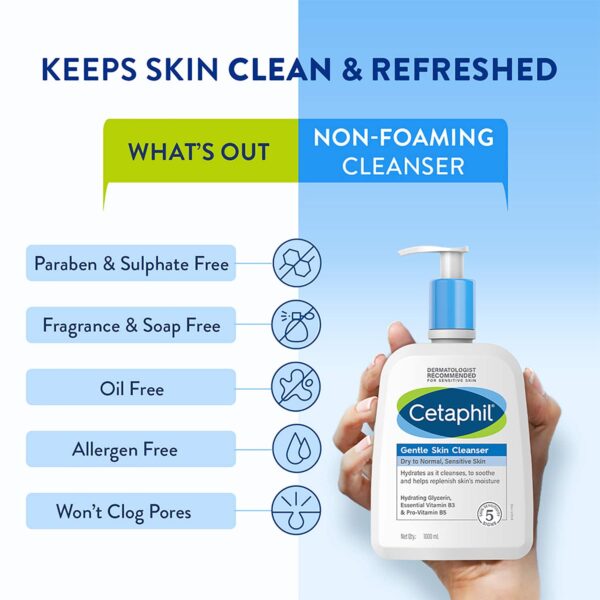 Cetaphil Gentle Skin Cleanser (1000ml) - Cetaphil