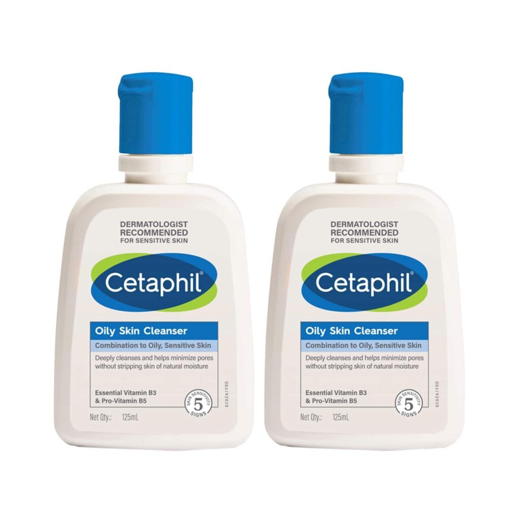 Cetaphil Oily Skin Cleanser (125 ml) (Pack of 2) Combo - Cetaphil
