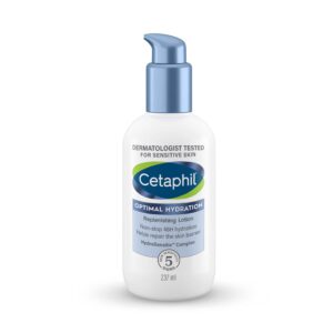Cetaphil Optimal Hydration Body Lotion with Hyaluronic Acid+Vitamin E For Dehydrated Skin (237ml) - Cetaphil