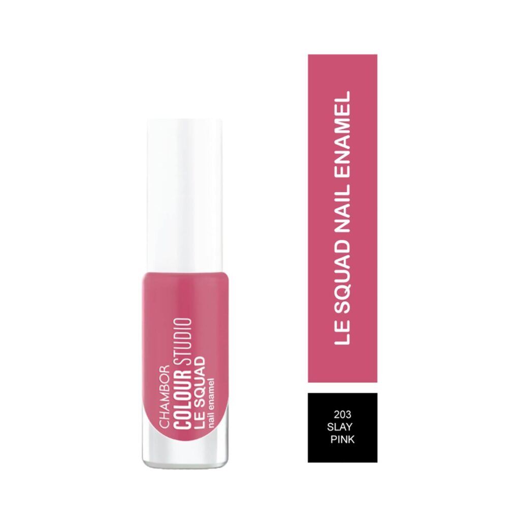 Chambor Color Studio Le Squad Nail Enamel - N 203 Slay Pink (6ml) - Chambor