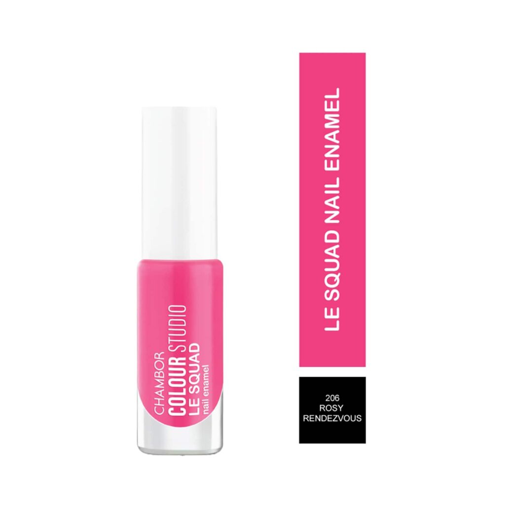 Chambor Color Studio Le Squad Nail Enamel - N 206 Rosy Rendezvous (6ml) - Chambor