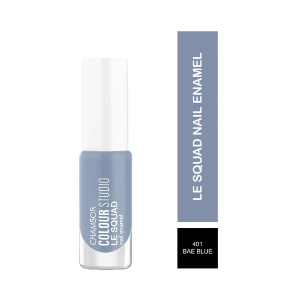 Chambor Color Studio Le Squad Nail Enamel - N 401 Bae Blue (6ml) - Chambor