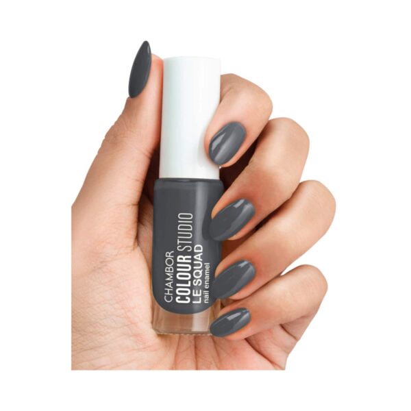 Chambor Color Studio Le Squad Nail Enamel - N 403 Ghosted Grey (6ml) - Chambor