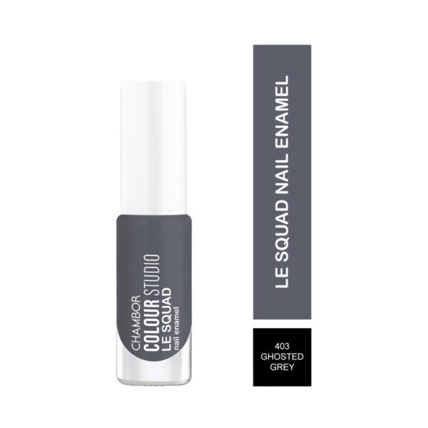 Chambor Color Studio Le Squad Nail Enamel - N 403 Ghosted Grey (6ml) - Chambor
