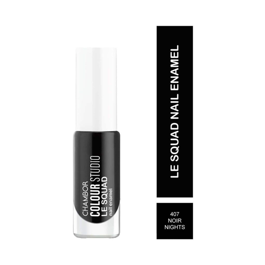 Chambor Color Studio Le Squad Nail Enamel - N 407 Noir Nights (6ml) - Chambor