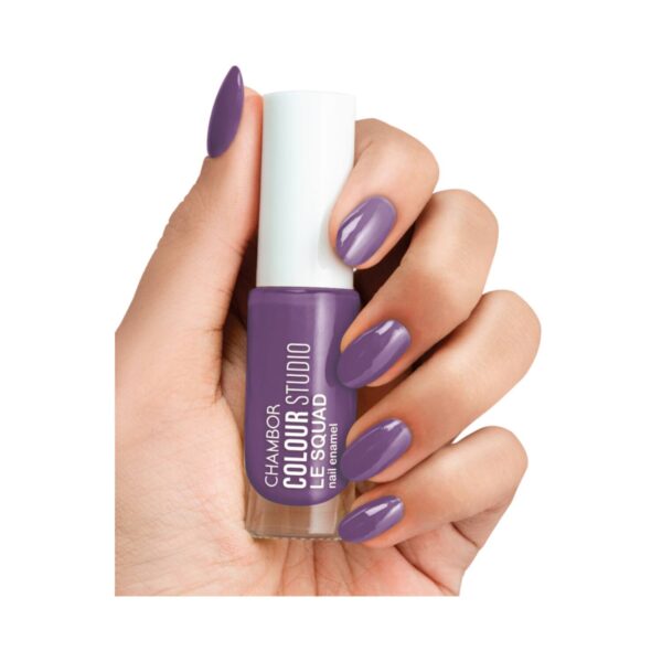 Chambor Color Studio Le Squad Nail Enamel - N 408 Purple Bias (6ml) - Chambor