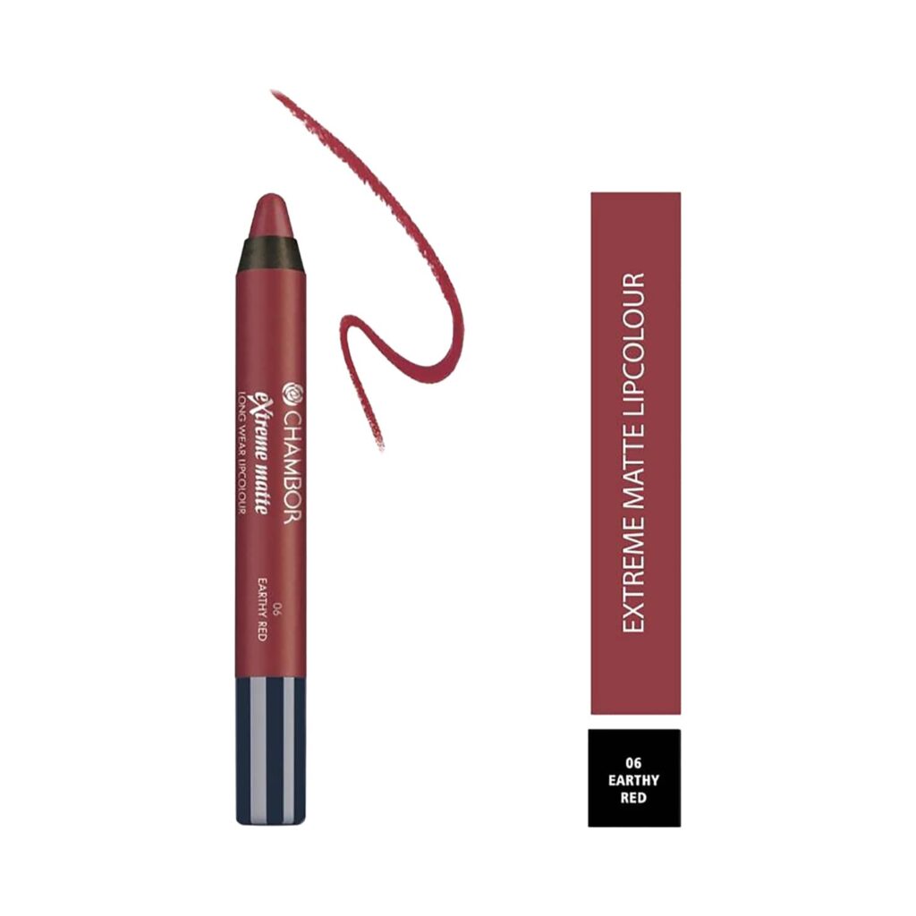 Chambor Extreme Matte Long Wear Lip Color + Hyaluronic Acid - N 06 Earthy Red (2.8g) - Chambor