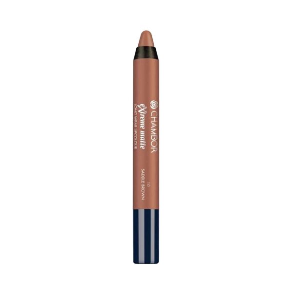 Chambor Extreme Matte Long Wear Lip Color + Hyaluronic Acid - N 10 Saddle Brown (2.8g) - Chambor