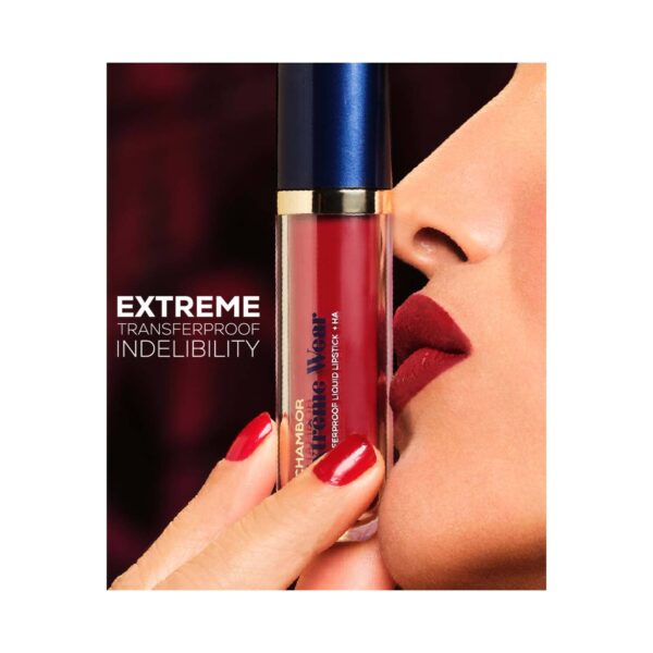 Chambor Extreme Wear Hydrating Matte, Intensely Pigmented, Lasts 12 Hours, Transferproof Liquid Lipstick + HA - Hera 562 (6 ml) - Chambor