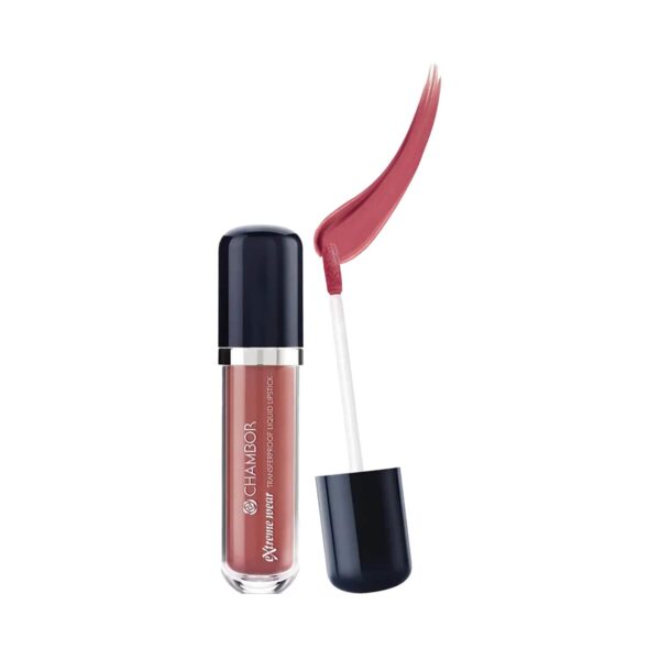 Chambor Extreme Wear Transferproof Liquid Lipstick, Effortless Pink No.402 6 ml - Chambor
