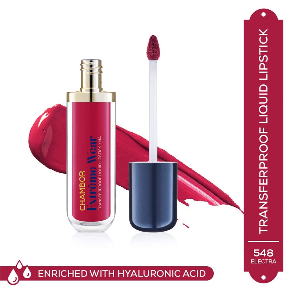 Chambor Extreme Wear Transferproof Liquid Lipstick + HA - 407 (6 ml) - Chambor