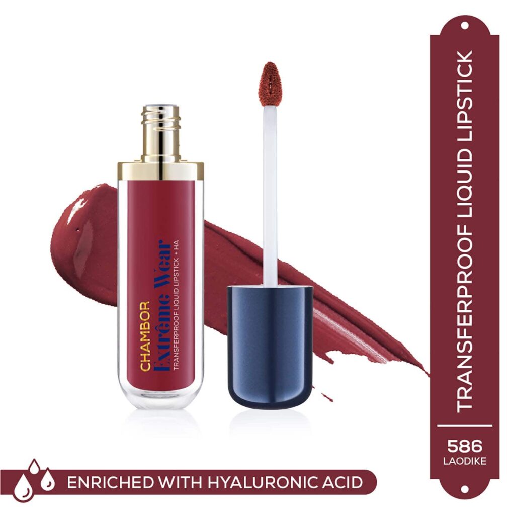 Chambor Extreme Wear Transferproof Liquid Lipstick + HA - Coffee Date 482 (6 ml) - Chambor
