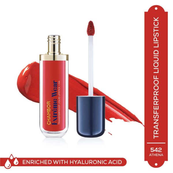 Chambor Extreme Wear Transferproof Liquid Lipstick + HA - Rose Boudoir 483 (6 ml) - Chambor