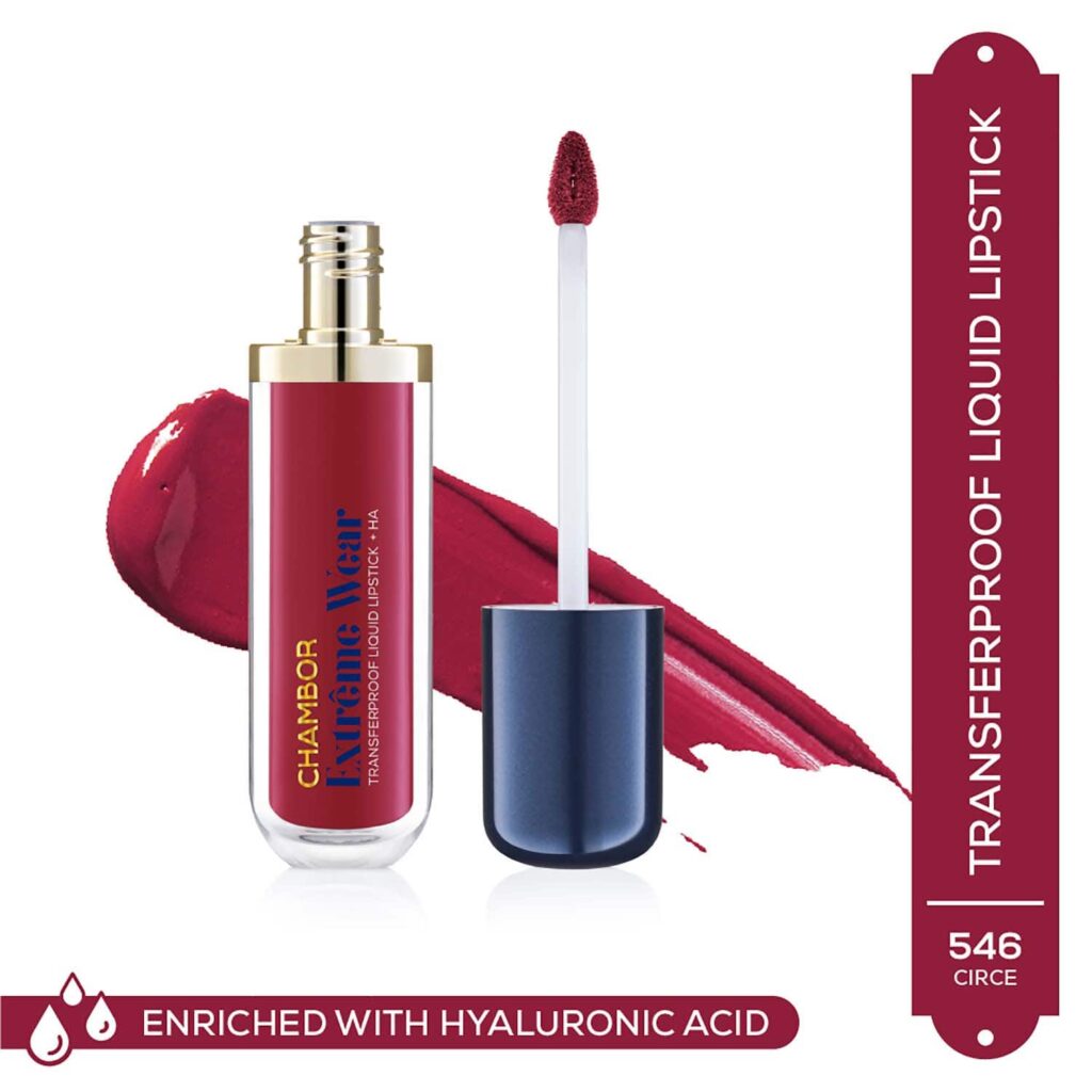 Chambor Extreme Wear Transferproof Liquid Lipstick + HA - Rosewood 413 (6 ml) - Chambor
