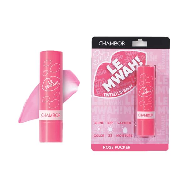 Chambor Le Mwah! Tinted Lip Balm - N 102 Rose Pucker (4.5g) - Chambor