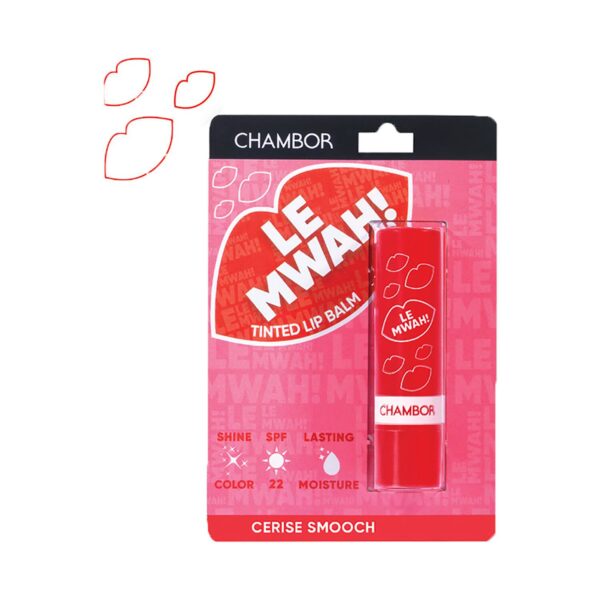 Chambor Le Mwah! Tinted Lip Balm - N 103 Cerise Smooch (4.5g) - Chambor