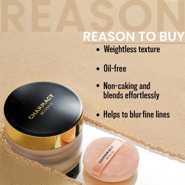 Charmacy Milano Set & Fix Loose Powder - (16gm) - Charmacy Milano