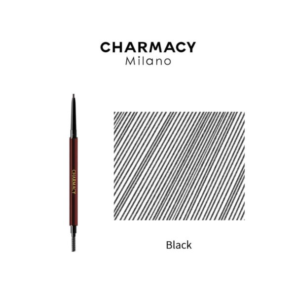Charmacy Milano Ultra Defining Eyebrow Pencil - Black (0.10g) - Charmacy Milano