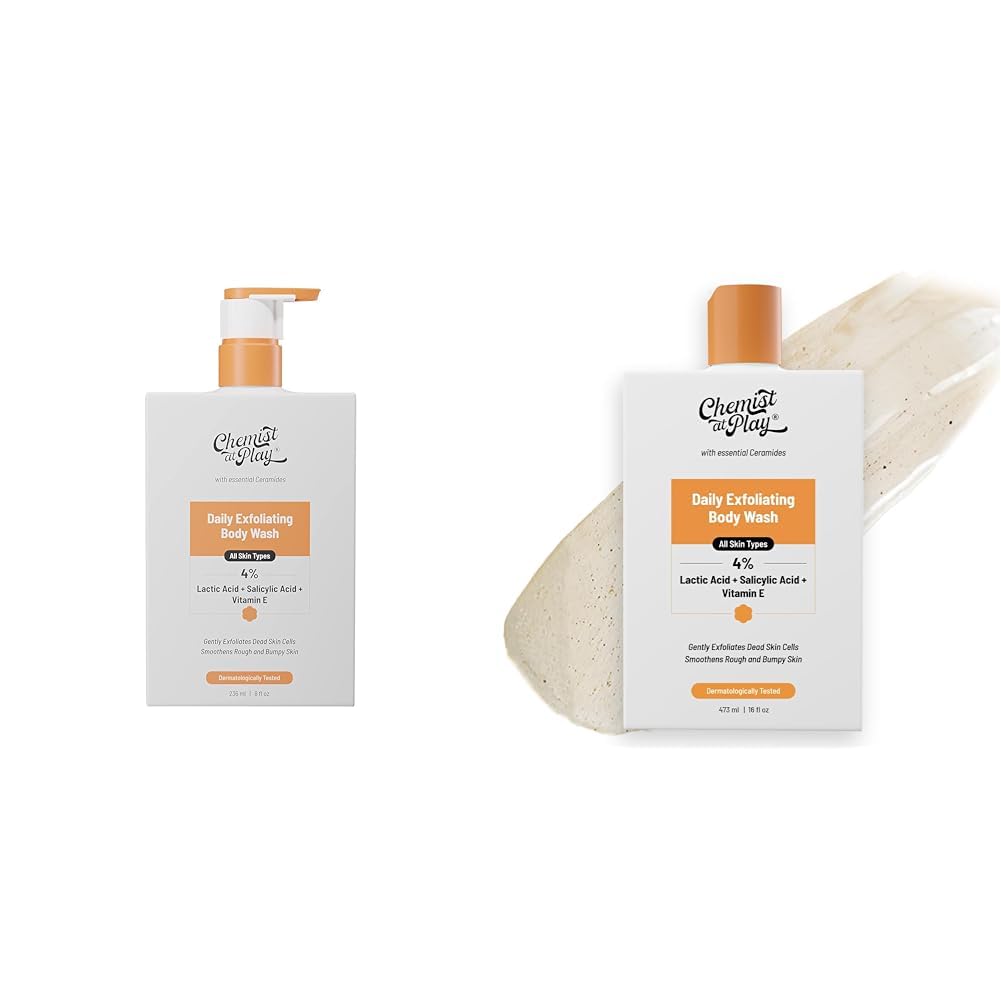 Chemist At Play 1% Salicylic Acid Exfoliating Body Wash 236ml & Chemist At Play 1% Salicylic Acid Exfoliating Body Wash 473ml