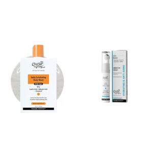 Chemist At Play 1% Salicylic Acid Exfoliating Body Wash 236ml For Men & Women + Under Eye Cream with 2% Revital Eye & Quinoa Extract Cooling Gel & Roller for Men & Women + | 15 g