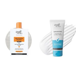 Chemist At Play 1% Salicylic Acid Exfoliating Body Wash 236ml For Men & Women + Gentle & Hydrating Face Cleanser For All Skin Types | For Men & Women + | Vegan | 100 ml