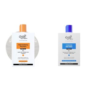 Chemist At Play 1% Salicylic Acid Exfoliating Body Wash 473ml For Men & Women + Hydrating Body Wash For Women & Men | 236ml